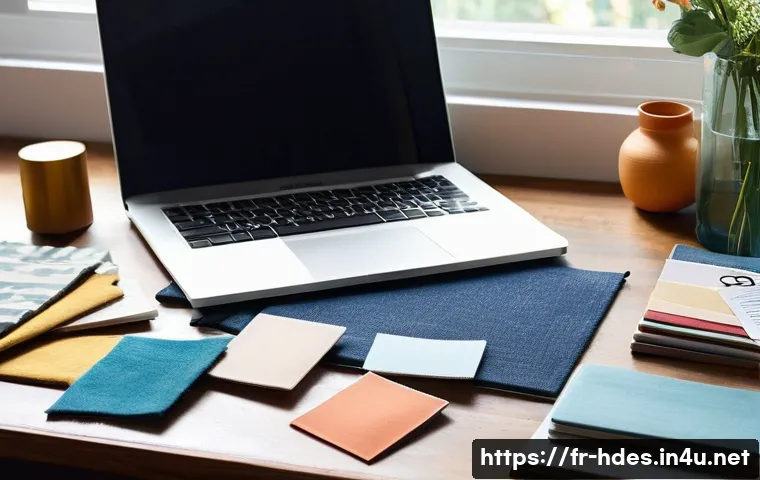 홈디자인 초보자를 위한 Q A - **Prompt:** A cozy, sun-drenched home office or creative studio where a person, dressed in comfortab...